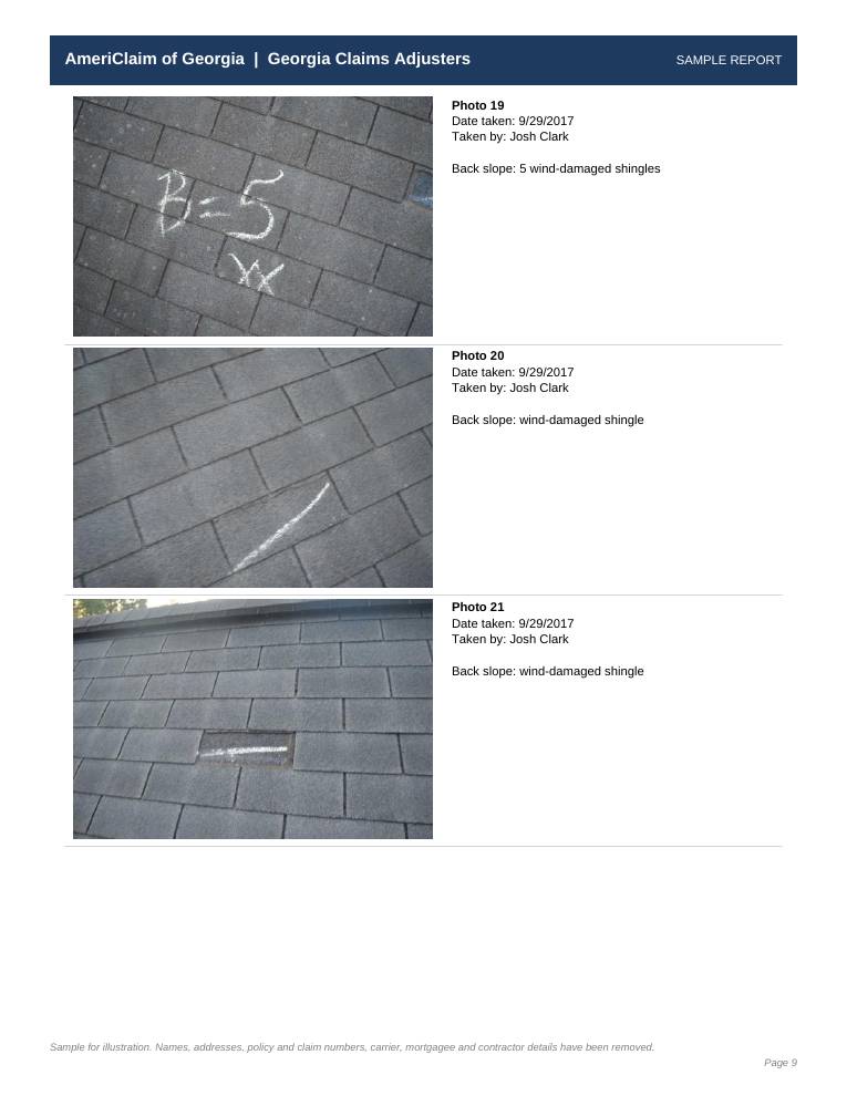 Sample report page 9