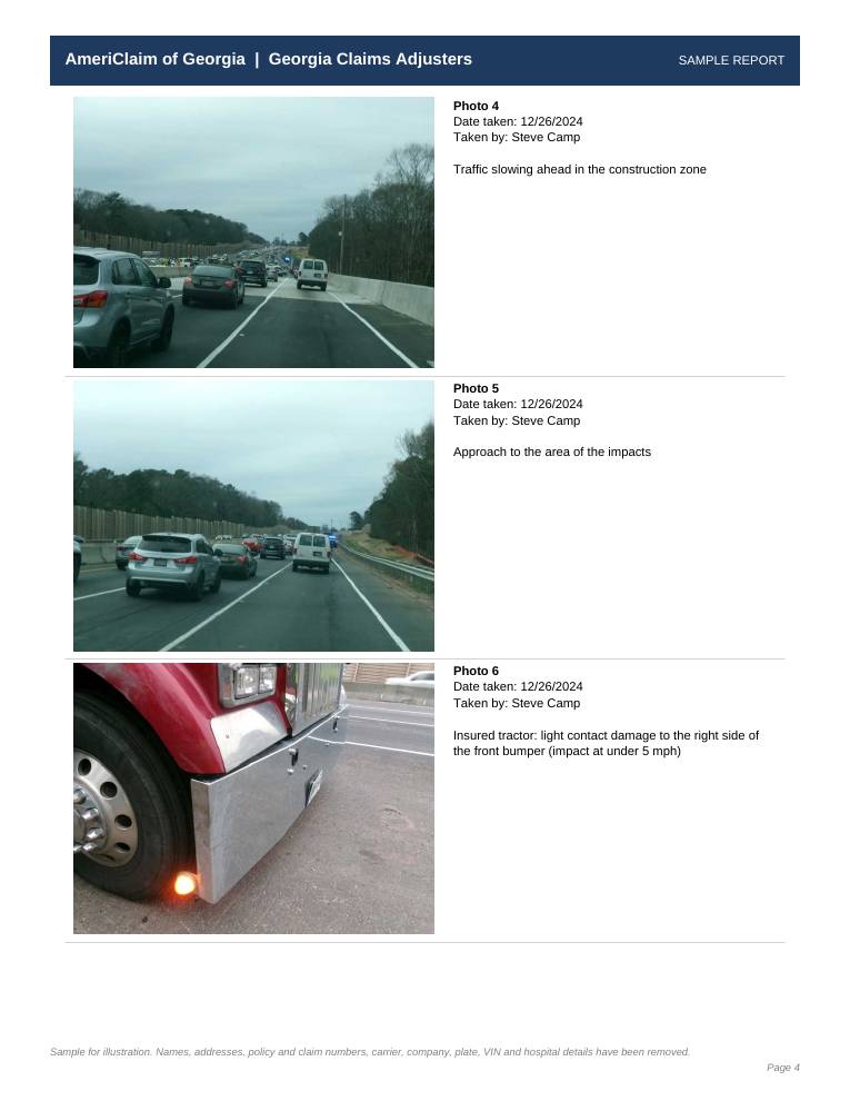 Sample report page 4