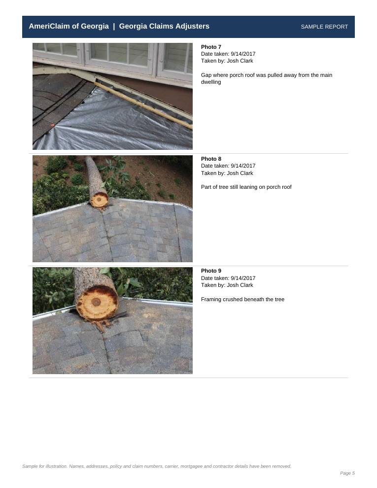 Sample report page 5