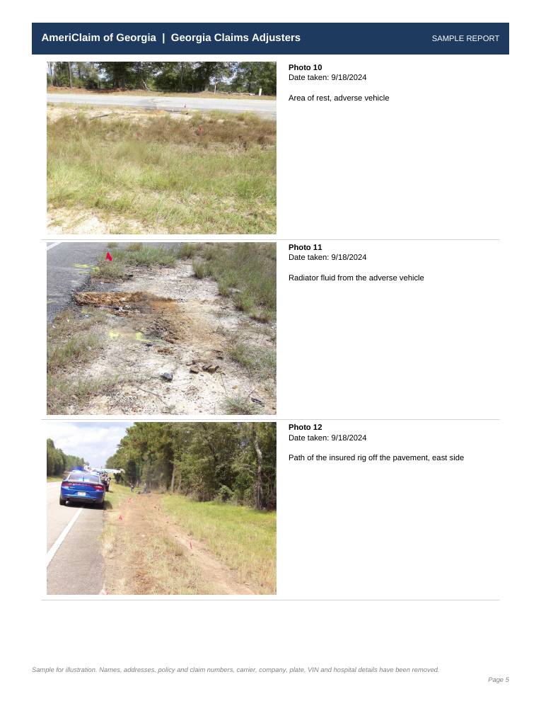 Sample report page 5