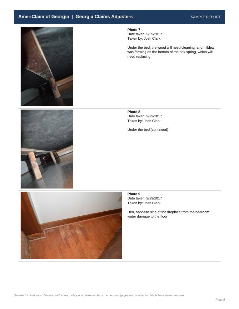 Sample report page 5