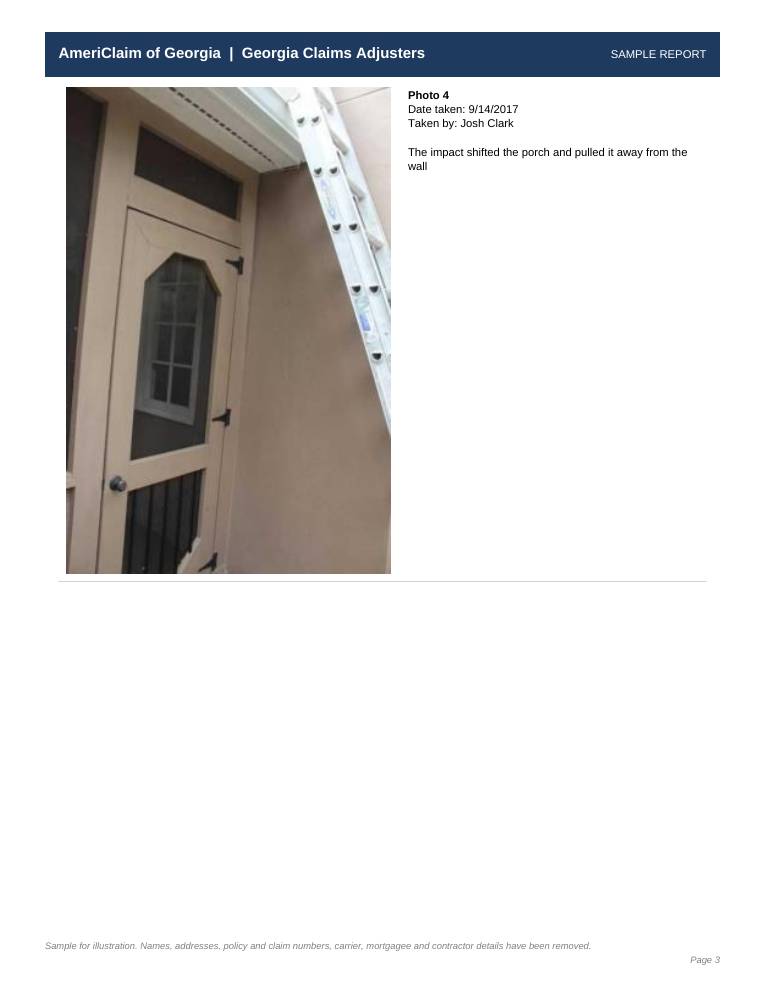 Sample report page 3