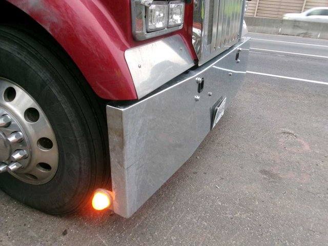 Front bumper of an insured tractor after a low-speed impact