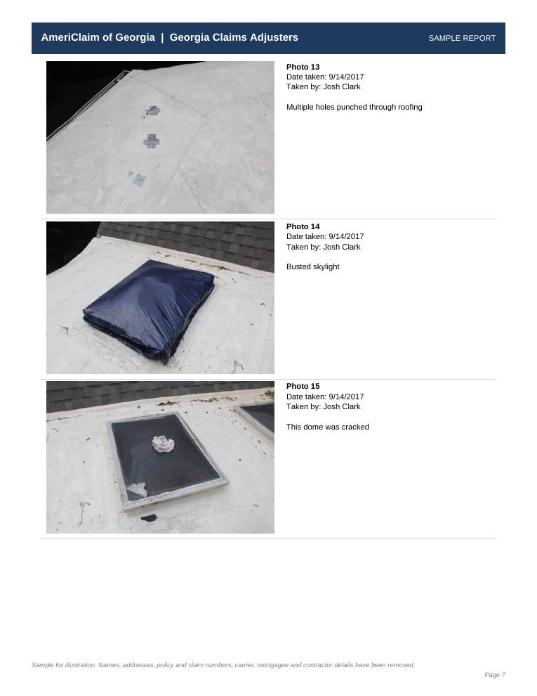 Sample report page 7