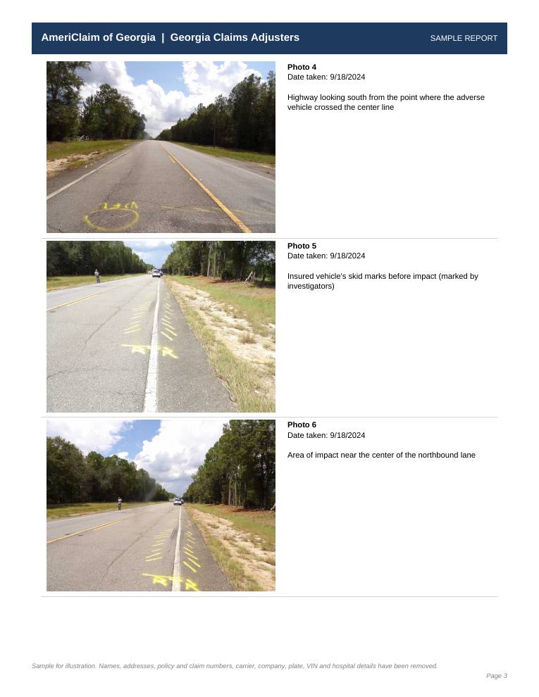 Sample report page 3