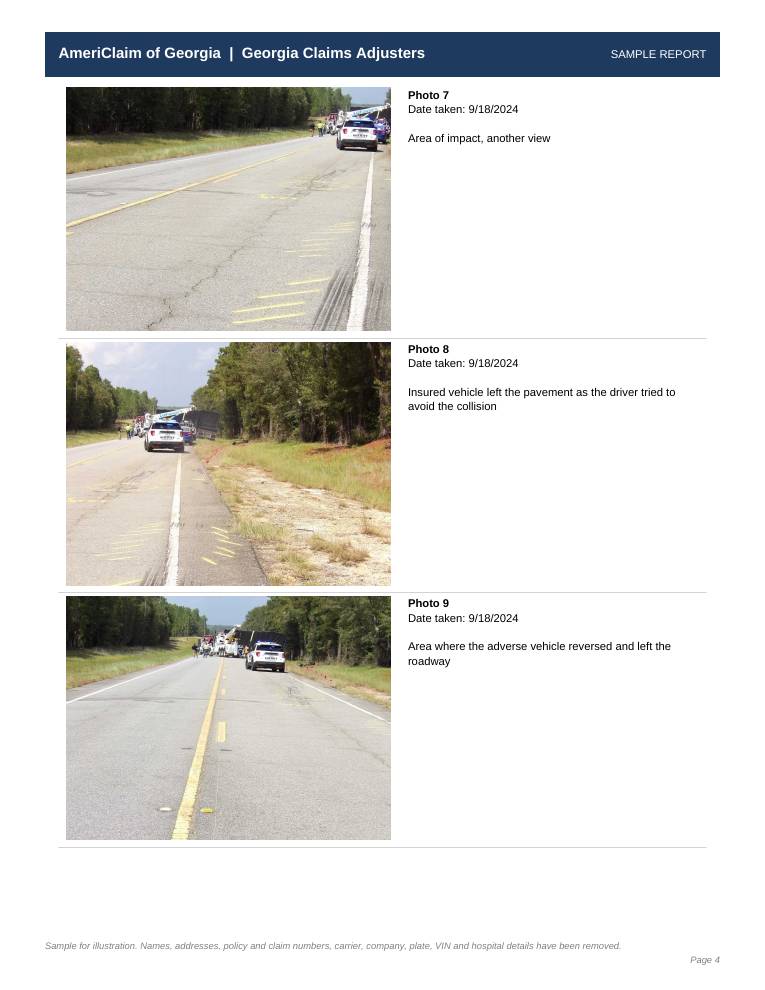 Sample report page 4