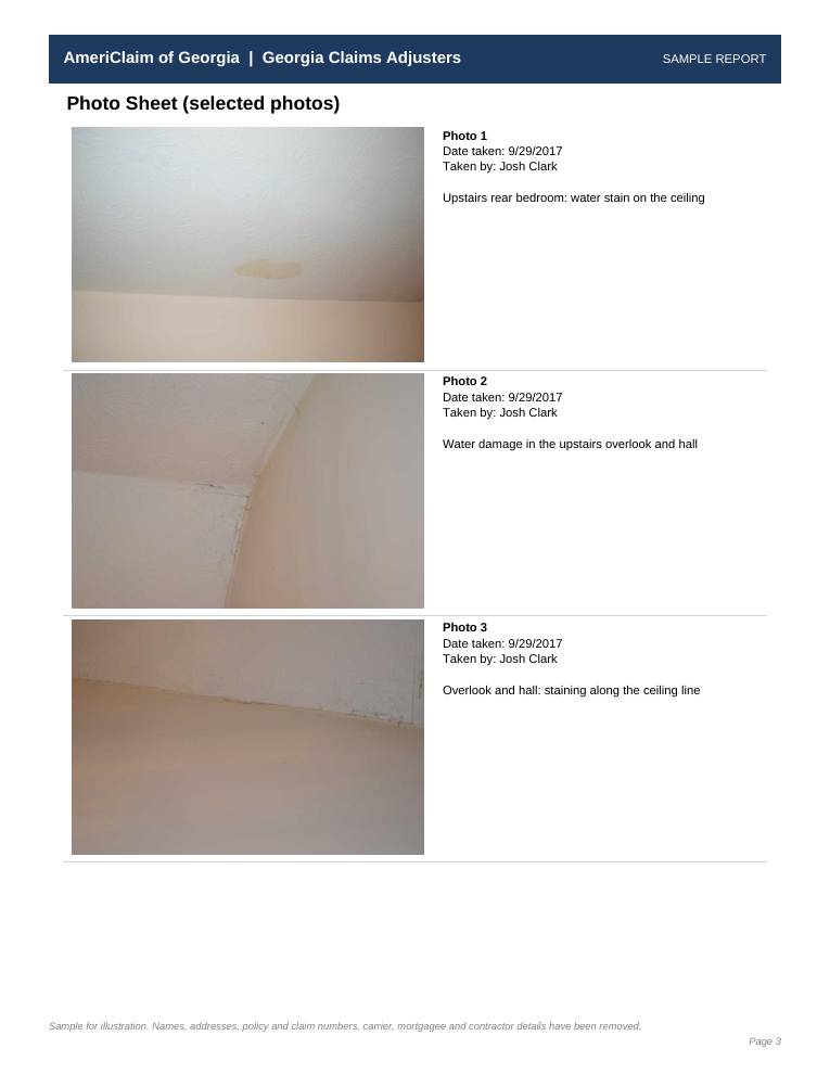 Sample report page 3