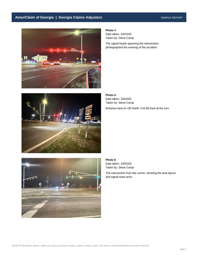 Sample report page 4