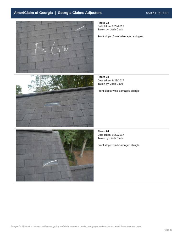 Sample report page 10