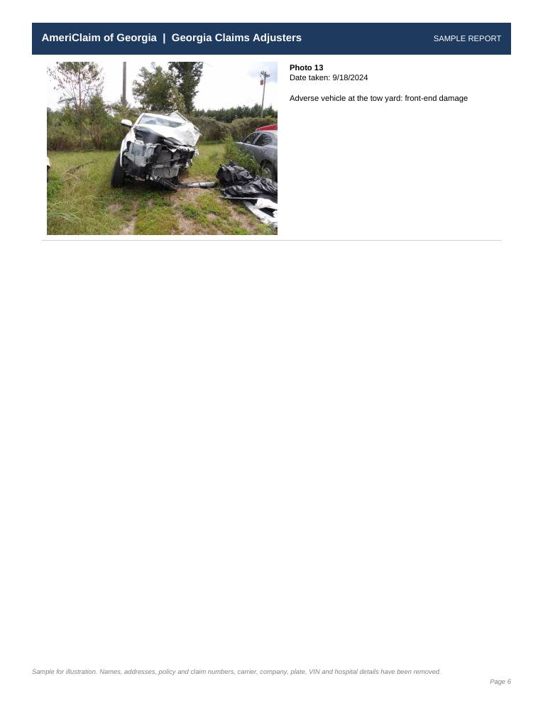 Sample report page 6