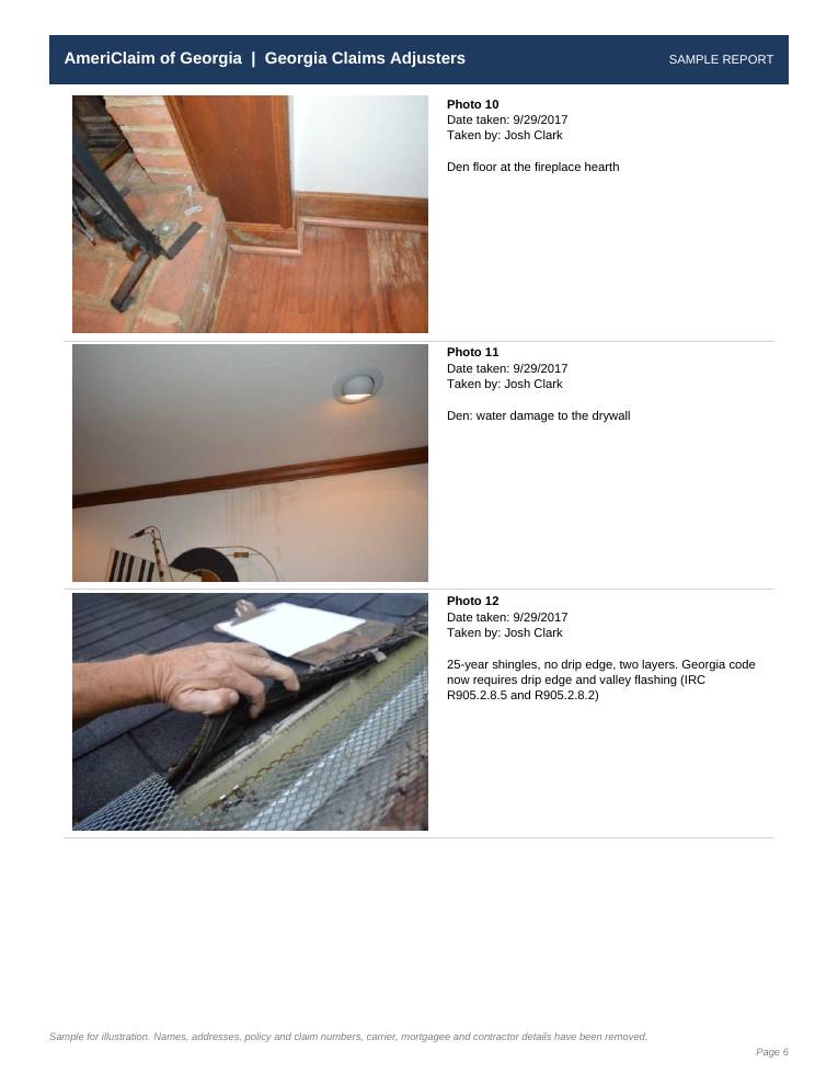 Sample report page 6