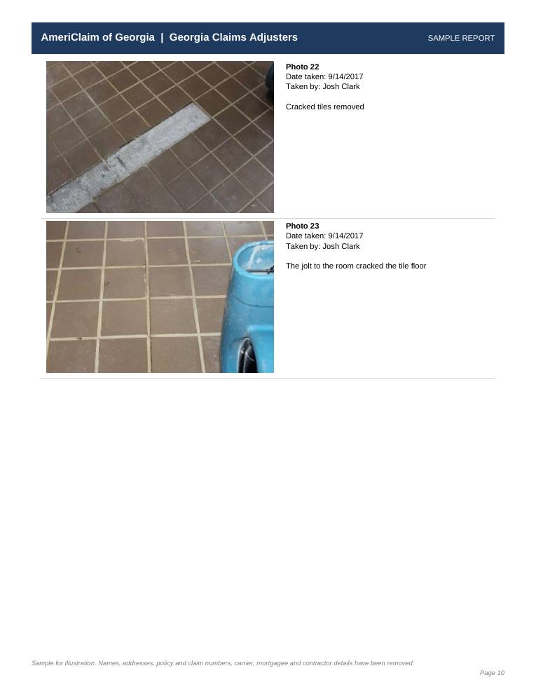 Sample report page 10