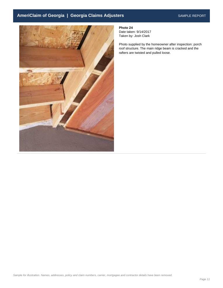 Sample report page 11